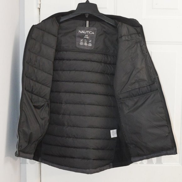 Nautica Men’s Mix Media Gray/Black Jacket - Picture 4 of 5